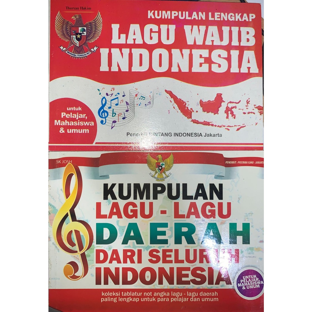 Kumpulan lagu-lagu Wajib Nasional &amp; lagu lagu-lagu Daerah dari seluruh Indonesia
