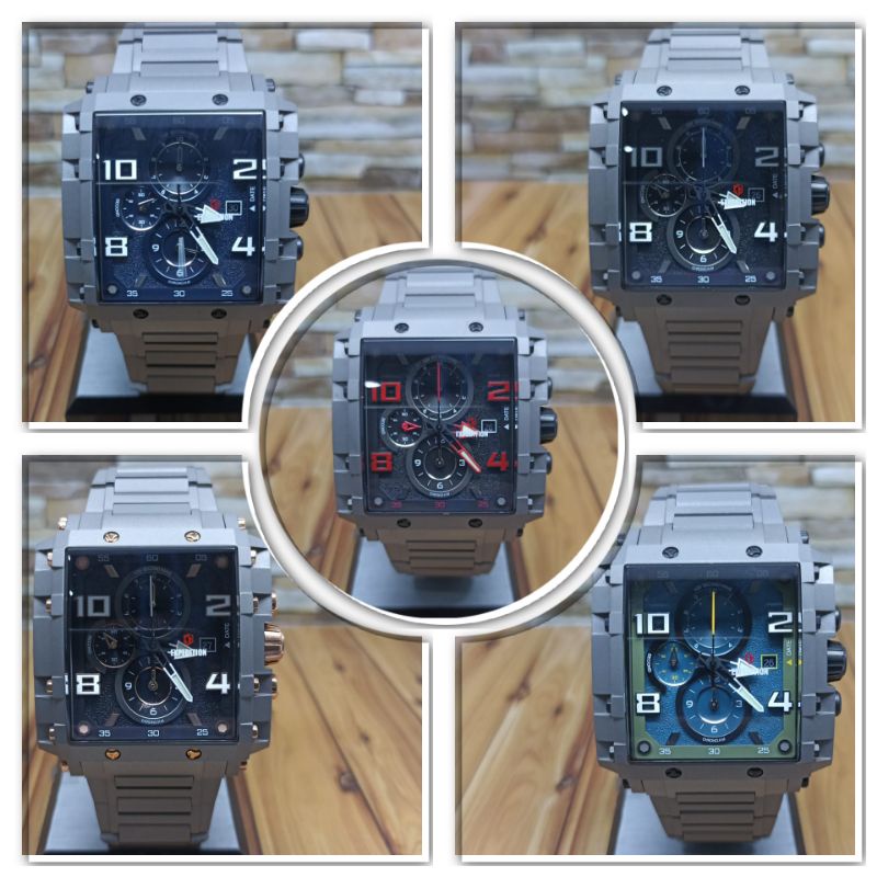 Jam tangan pria EXPEDITION 6757, sport chronograph, Titanium, ORIGINAL, bergaransi resmi internasion