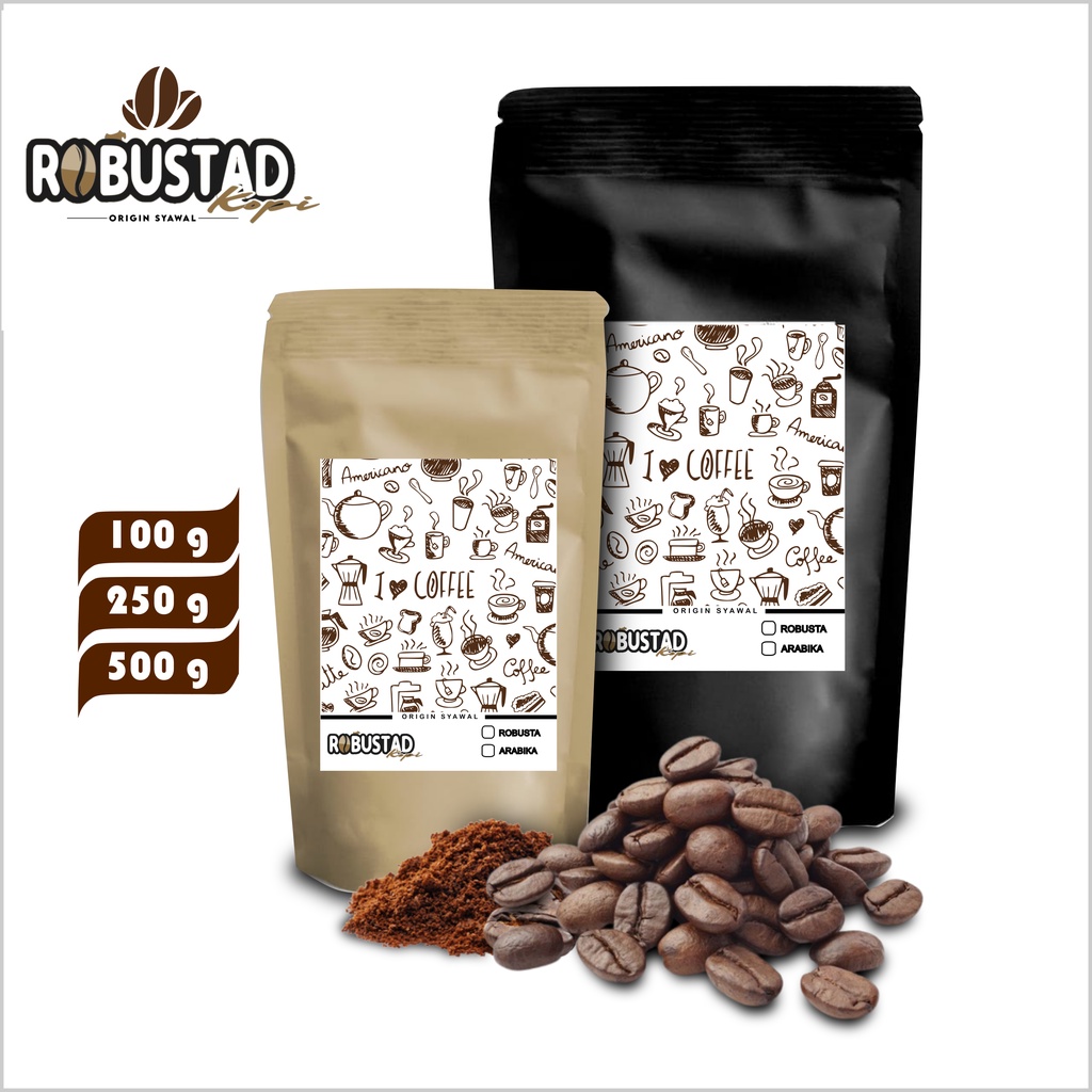 

KOPI BUBUK ROBUSTA / ARABIKA PREMIUM QUALITY 1kg , 250g , 500g