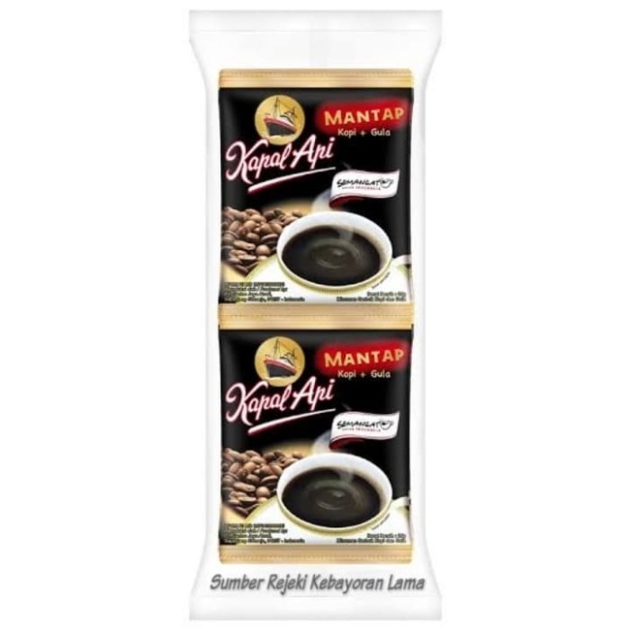 

KOPI BUBUK KAPAL API MANTAP KEMASAN SACHET /1 KARTON (12 RENCENG)/25GR