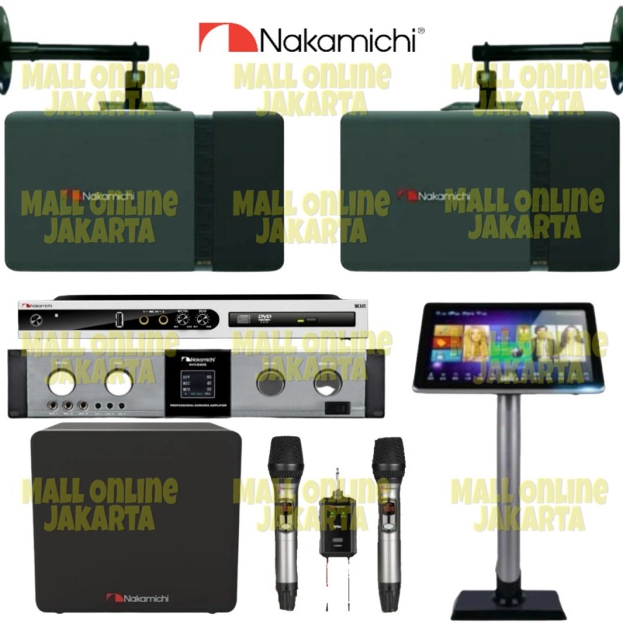 Paket karaoke Nakamichi 10 inch Fullset sound system home original
