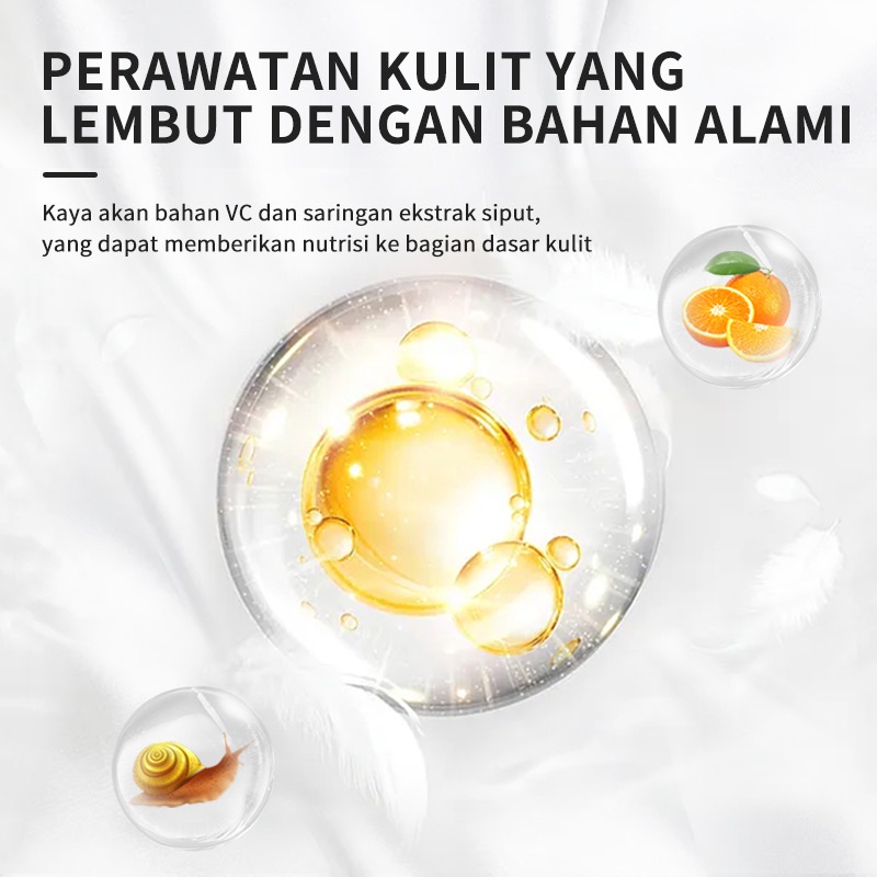 [BPOM]RtopR  Serum Pemutih Vitamin C  Esensi VC Asam Hyaluronic  Pelembab  Hapus Bintik Bintik Memudarkan Bintik Hitam  Siput  Perawatan Kulit Anti-Penuaan 20ml