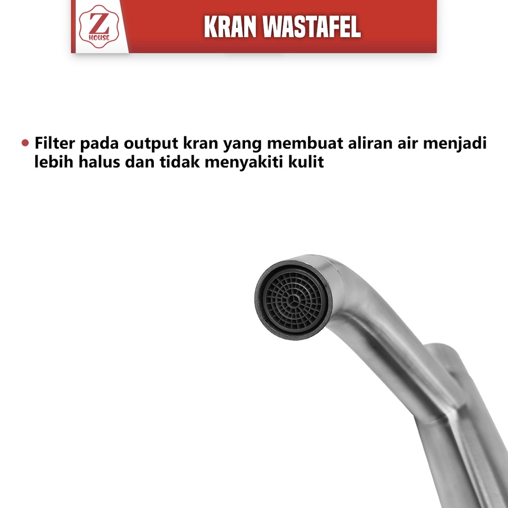 Kran Wastafel Sus304/Kran Air Wastafel/Keran Wastafel Stenlis Kran Bak Cuci Tangan Kran Wastafel Tegak Tanam Keran Air Chrome Putar Washtafel Washtafel Kran Wastafel Stainless- Keran Air Washtafel Bak Cuci Tangan Stenlis Minimalis