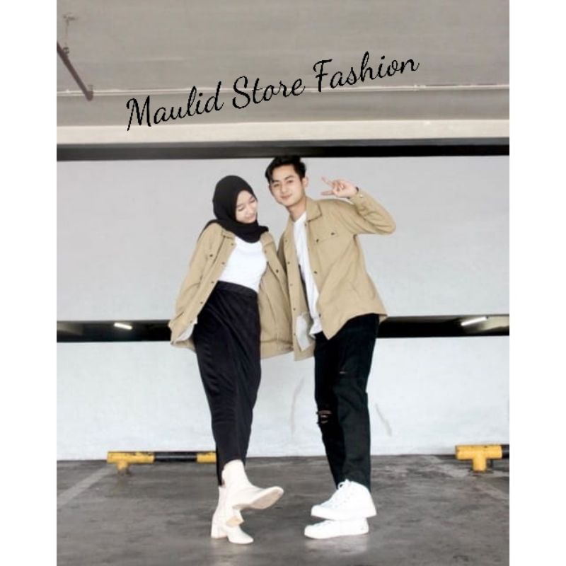 OUTFIT QU CANVAS JAKET PRIA CASUAL SEMI PARKA SIZE M L XL XXL/JAKET COUPELAN