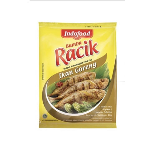

indofood bumbu racik ikan goreng 1 sachet / pcs