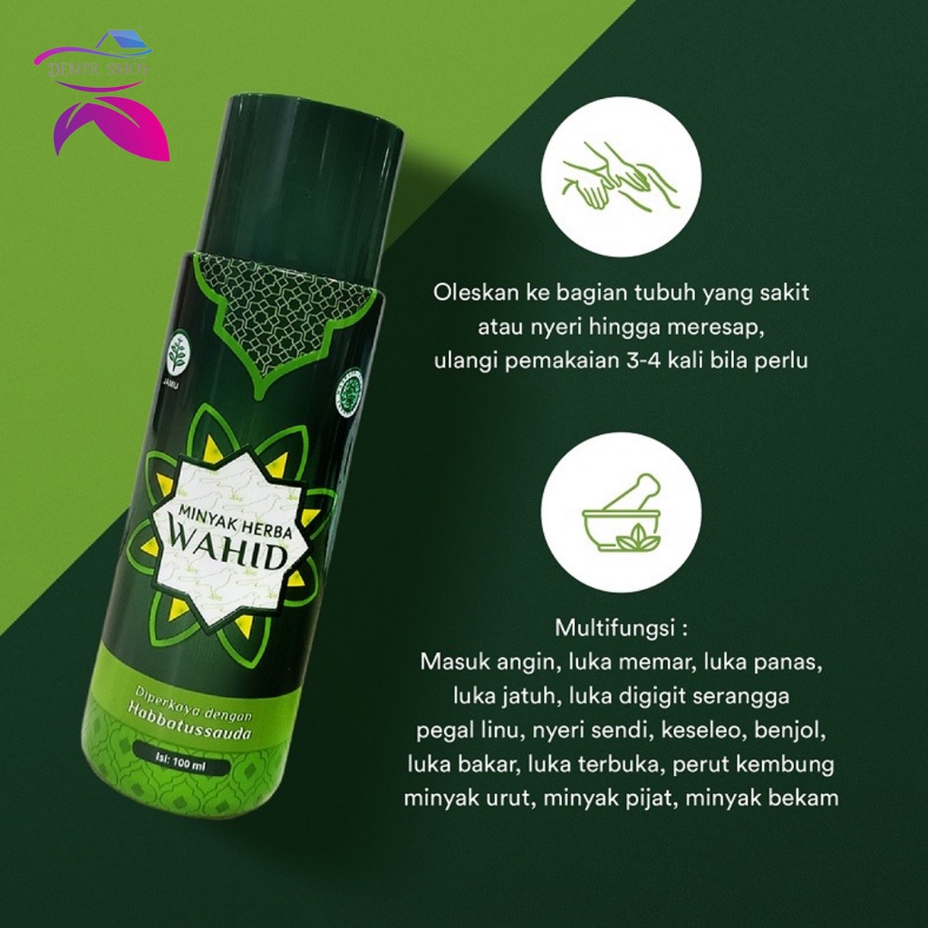 Minyak Herba Wahid 100 mL Minyak Pijat Minyak Gosok