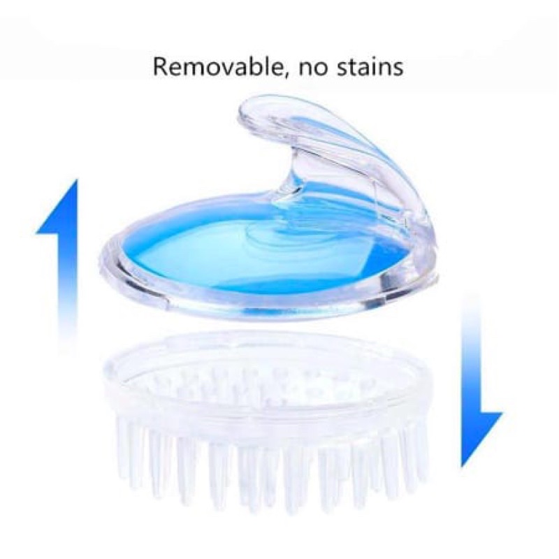 Sisir Keramas Silikon Sikat Rambut Pijat Kepala Salon Brush Silicone
