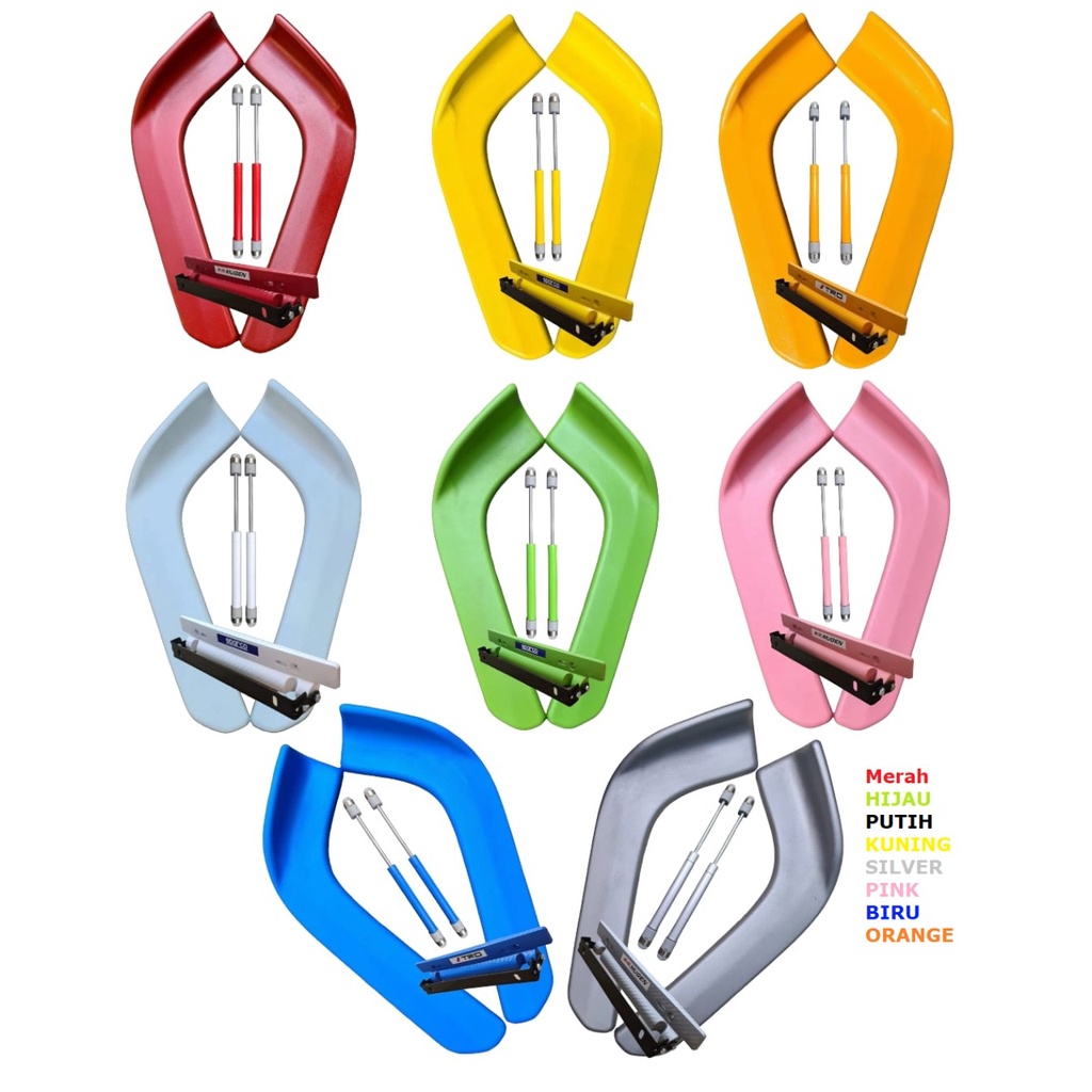Winglet Bumper depan warna Universal Paket Combo serasi Winglet Lips Bumper Depan Warna Universal Combo serasi
