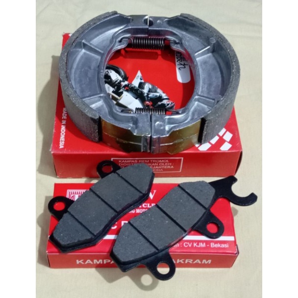 kampas rem depan belakang set khusus motor Kymco Libero