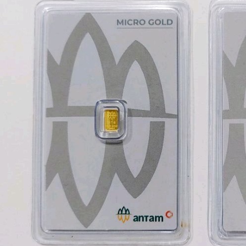 EMAS ANTAM 0.1 GRAM MICRO GOLD LOGAM MULIA 0,1 GR PREMIUM HARTADINATA MINI MINIGOLD ASLI 999.9 MICROGOLD ORIGINAL 24 KARAT