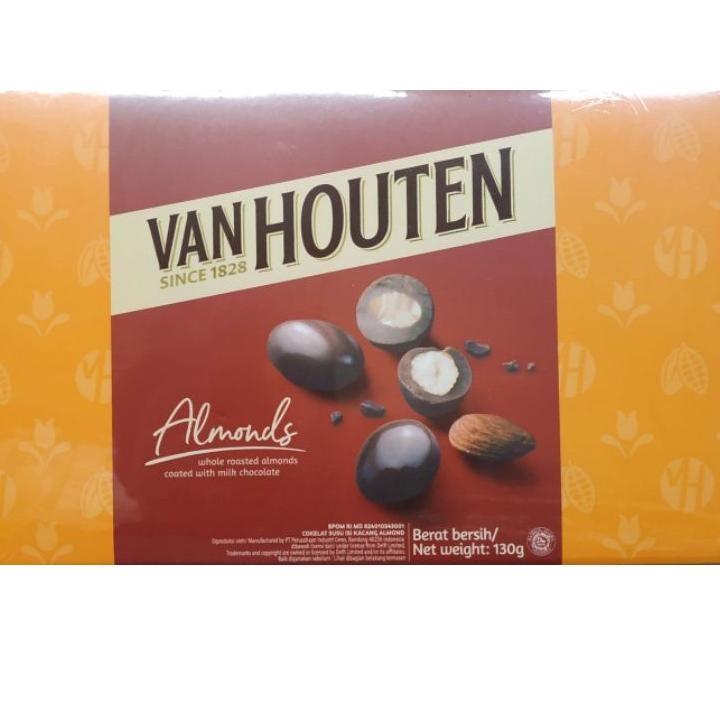 

VAN HOUTEN Dark Milk Chocolate Almond 150gr Box