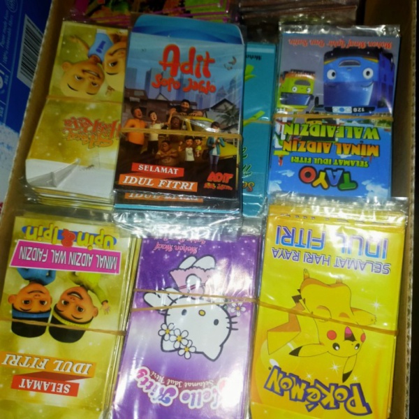 

Jual accessories Jual Cepat Angpao Lebaran / Idul Fitri Semua Karakter 26S Berkualitas