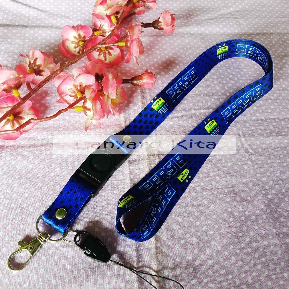 

PRODUK- PERSIB TALI GANTUNGAN HP ID CARD LANYARD PRINTING .