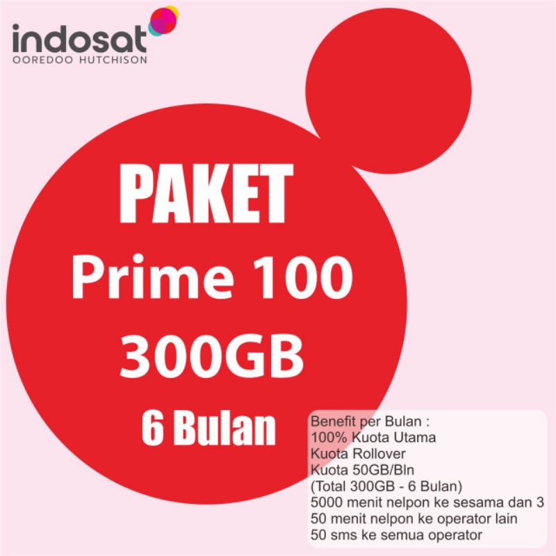 Jual Paket Im3 Prime 100 @300GB | Shopee Indonesia