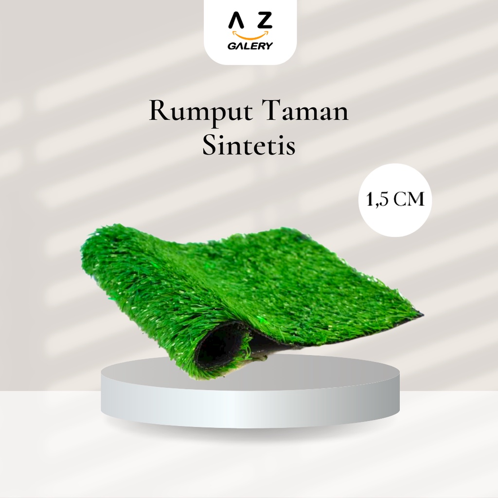 Rumput Sintetis Tipe Swiss Permeter 1m x 1m Karpet Rumput Taman Dan Playground Anak Artificial Grass Indoor Home Decor PBP133 Azgalery