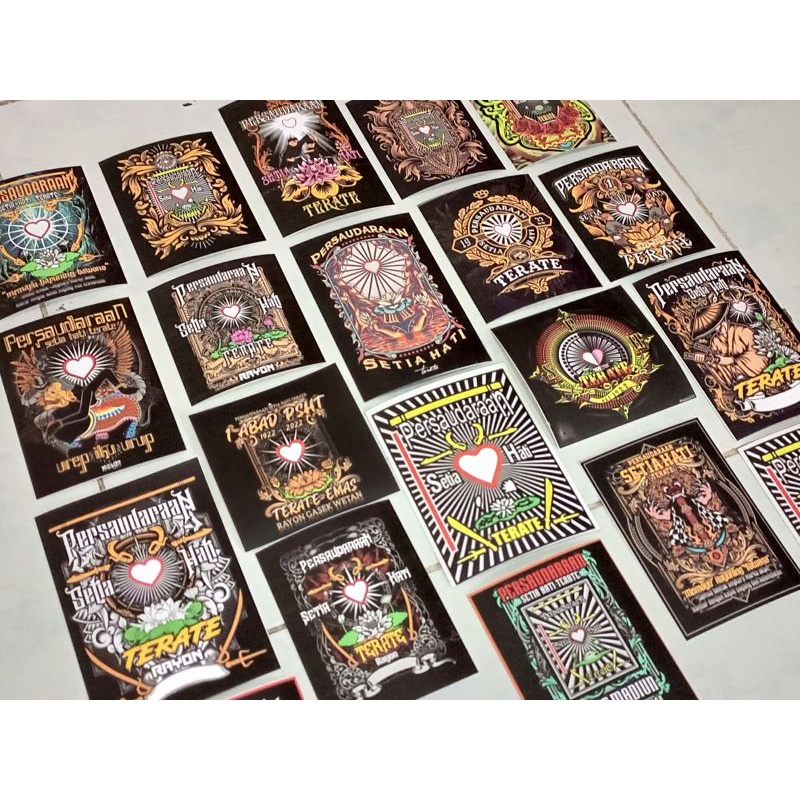 Stiker PSHT Paket Aksesoris Vinyl persaudaraan setia hati Terate