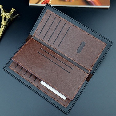 DOMPET LIPAT PRIA PANJANG KULIT HITAM ARIO BRANDED DISTRO WA611B5 IMPORT KEKINIAN  SLOT KARTU UANG RESLETING KOIN COWOK KEREN LAKI REMAJA DEWASA SIMPLE