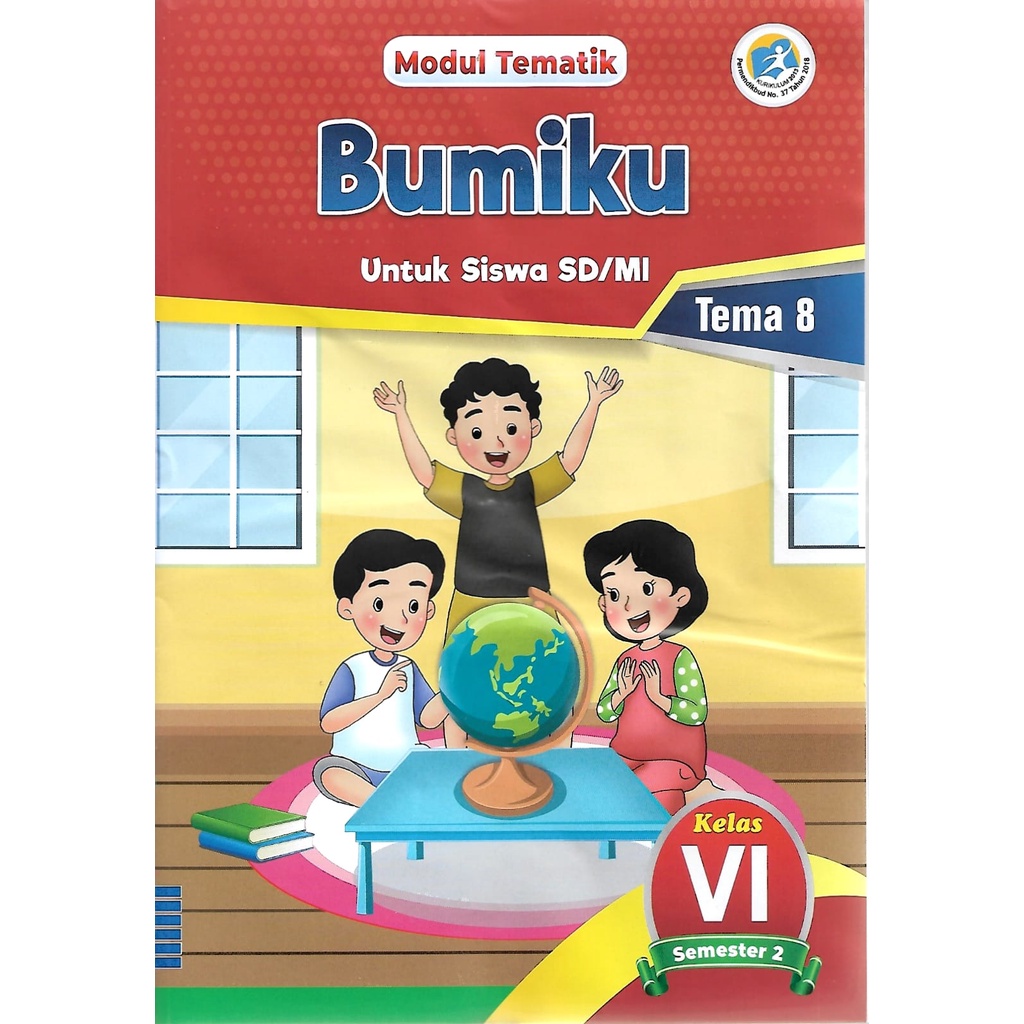 Buku LKS Tematik Tema 1,2,3,4,5,6,7,8,9 Kelas 6 SD/MI Semester 1 &amp; 2 kurikulum 2013