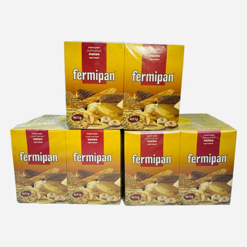 

FERMIPAN SACHET Instant Yeast Ragi Instan Box (4x11Gram) Murah