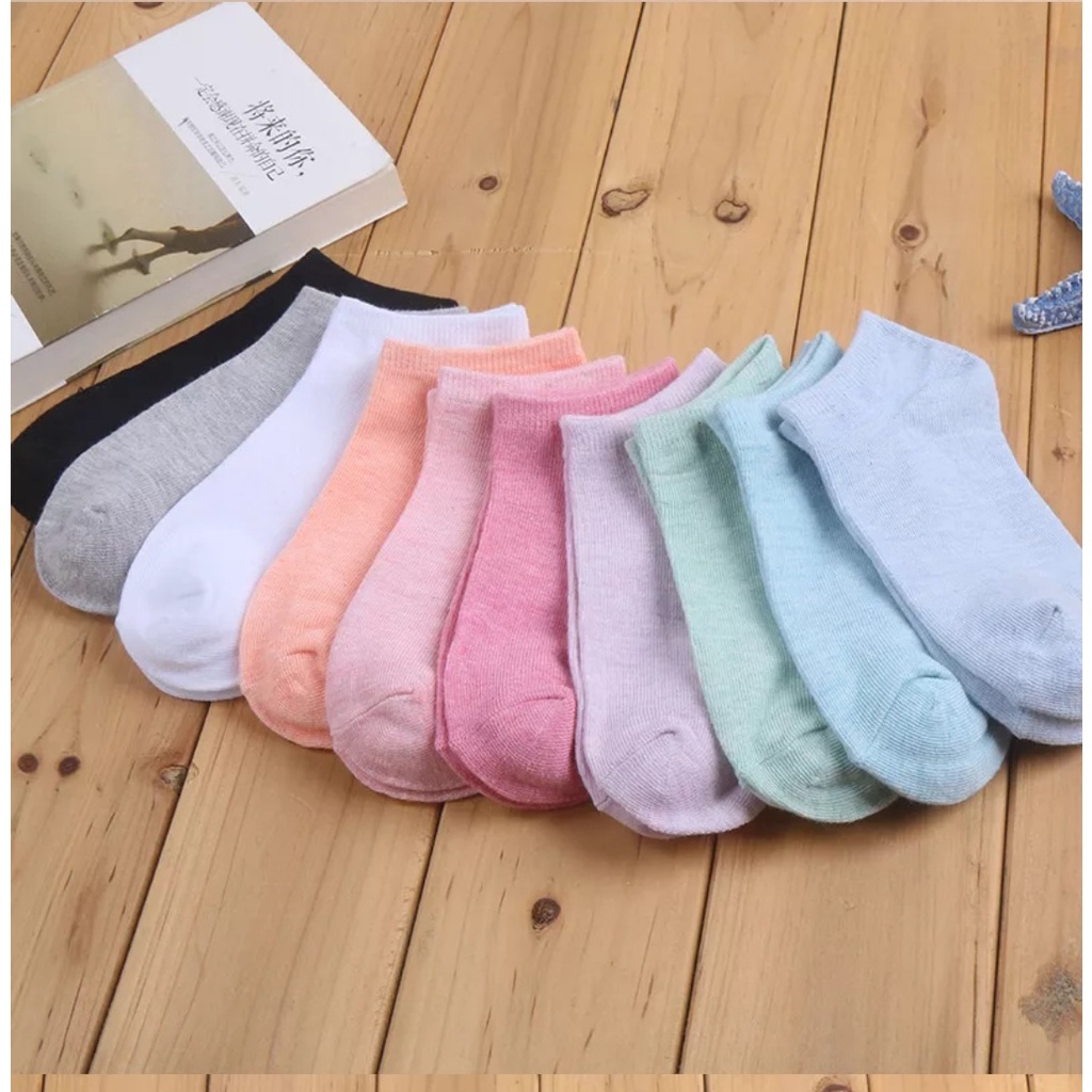 3 PASANG KAOS KAKI PENDEK MATAKAKI POLOS / ANGKLE SOCKS PRIA WANITA DEWASA BAHAN LEMBUT TERMURAH UNISEX