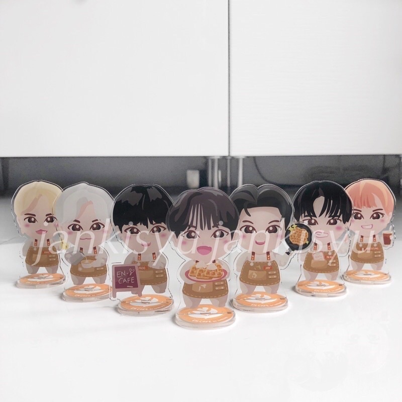 Enhypen EN-Cafe Chibi Standee Acrylic by jankisyu