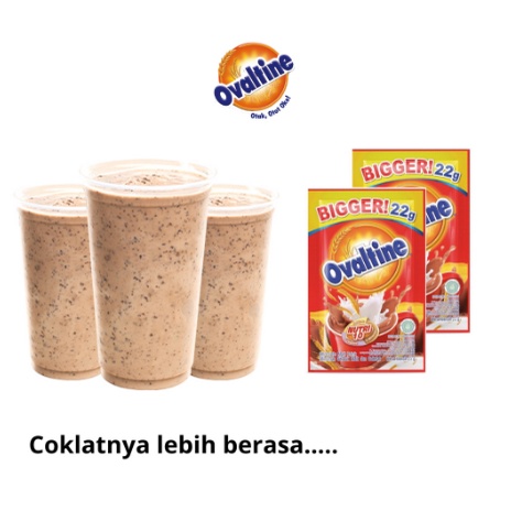 OVALTINE BIGGER SACHET 1 RENCENG ISI 10 PCS