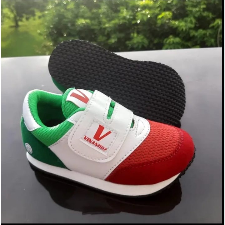 Toko ERS SSL08 Sepatu Sneaker Anak Unisex 1 sampai 9 tahun - Sepatu Olahraga Anak Motif Bendera Italy