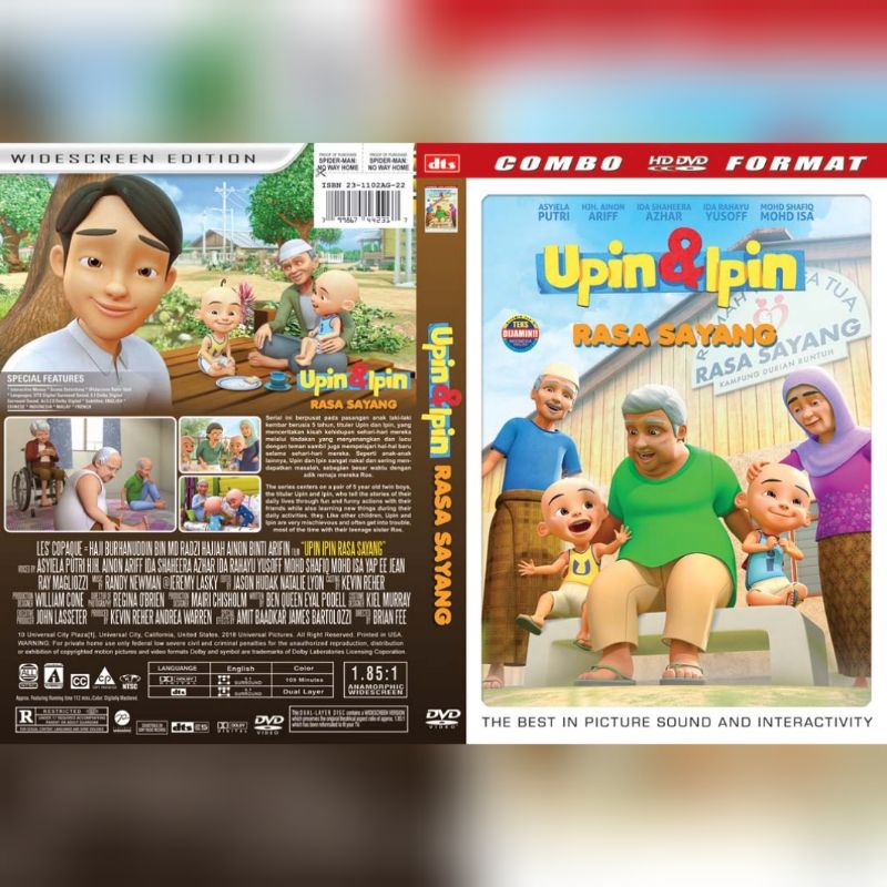 Kaset Film Animasi UPIN IPIN RASA SAYANG [ 2022 ]