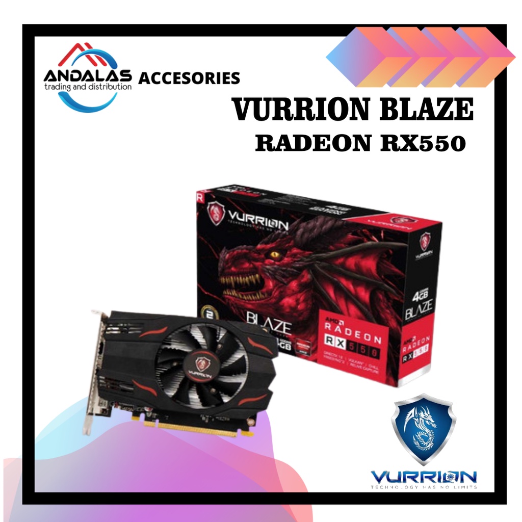 VGA CARD VURRION BLAZE RADEON RX550