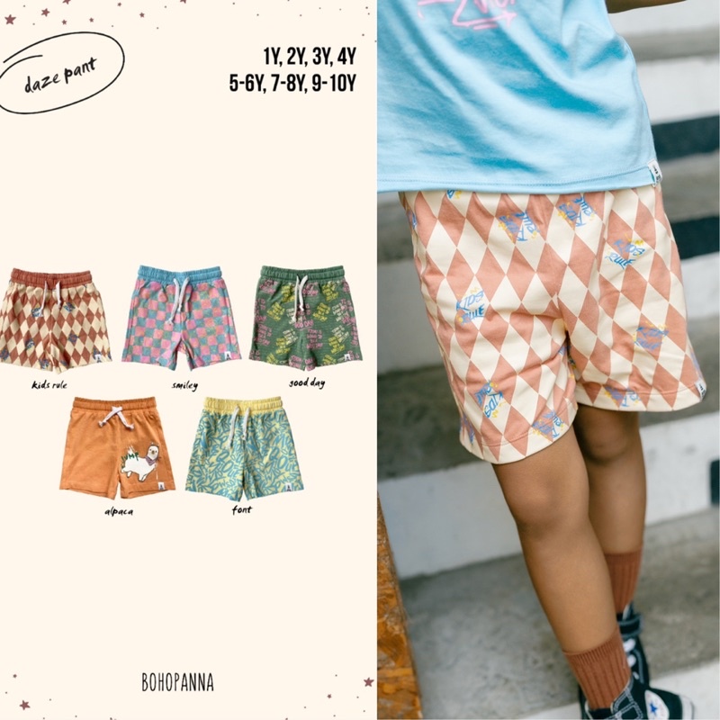 Bohopanna Daze Pants 1-10thn / Celana Pendek Anak