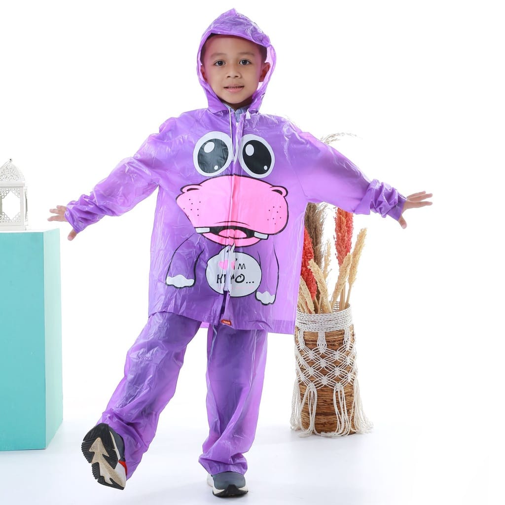 Jas Hujan Anak JC KIDO Setelan Lucu Imut Bagus dan Berkarakter