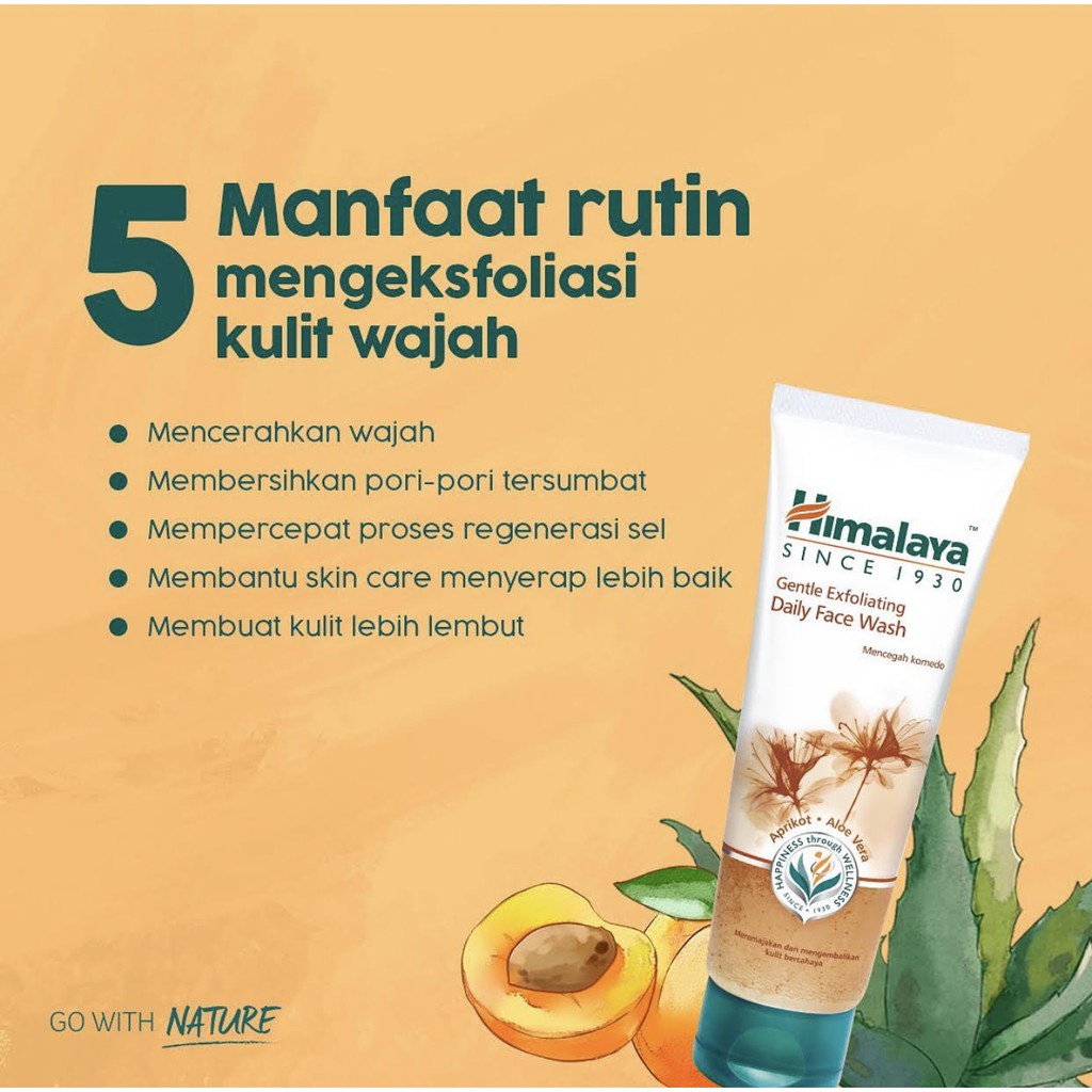 `ღ´ PHINKL `ღ´ Himalaya Gentle Exfoliating daily face wash sabun cuci muka