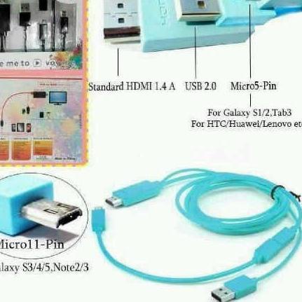 Kabel MHL To HDMI - Micro USB To HDMI