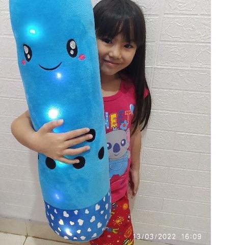 boneka boba jumbo besar realpick - guling coklat