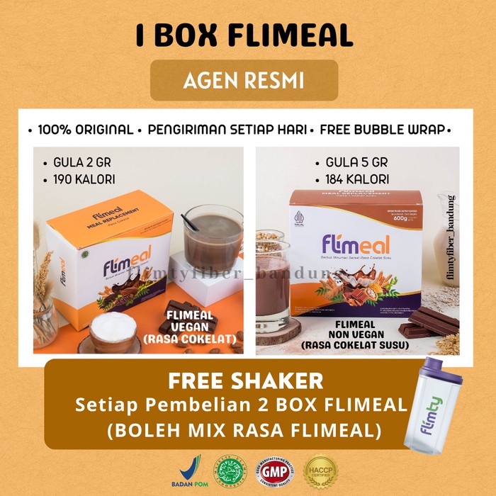 

Sereal Flimeal Flimty Bpom Halal Diet Detox Meal Replacement Sereal Flimmeal