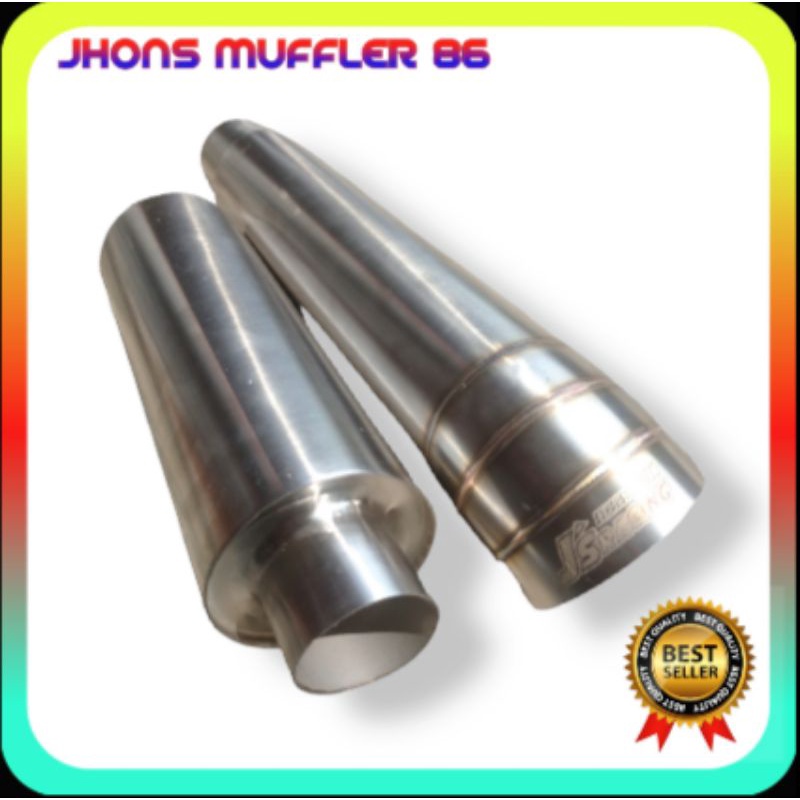 knalpot mobil tailpipe  diesel js racing & resonator mobil pajero, fortuner, hilux, inova diesel