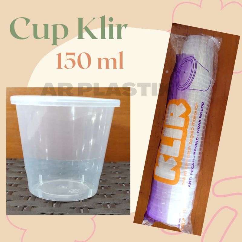 Cup Klir 150 ml / Cup Puding 150 ml / Tempat Puding 150 ml