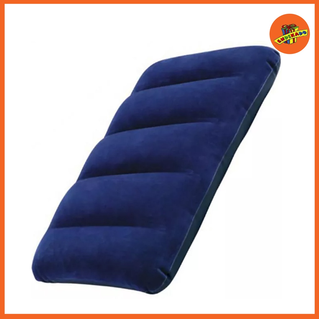 INTEX Fabric Pillow Royal Blue 68672 - Bantal Angin - Travel Pillow