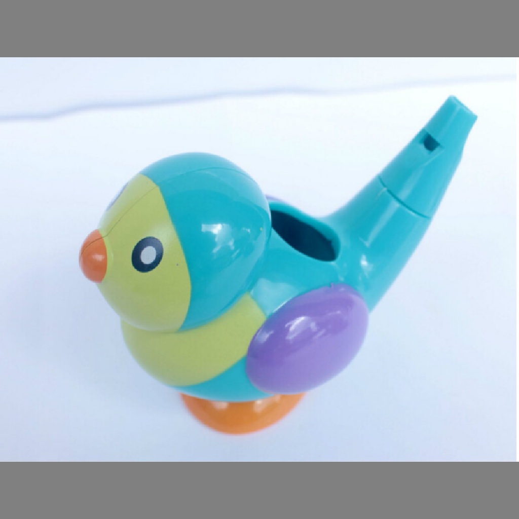 Gentlehappy Fashion 1pc 2-in-1 Whistle Baby Bath Collection Mainan Mandi Burung Peluit Air Hadiah id