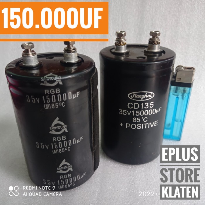 kapasitor capasitor elko elco 150000uf 35v 150000 uf 150mF original