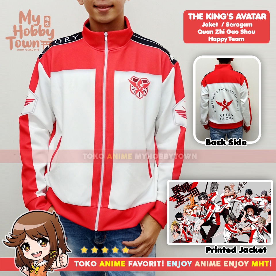 Jaket Anime Full Print King's Avatar Team Happy