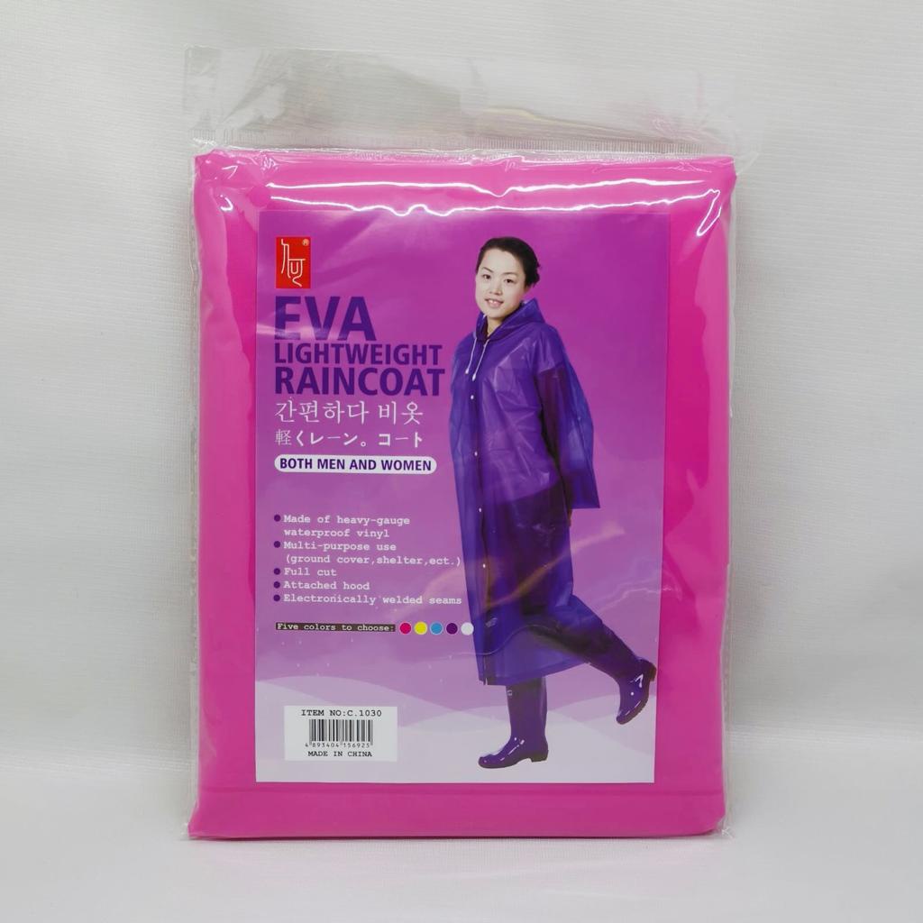 Jas hujan Eva lightweight Elastis Raincoat Dewasa