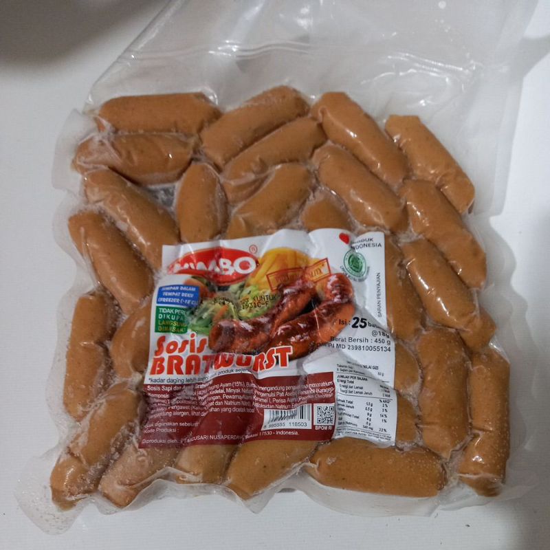 

FAFAFROZEN - KIMBO BRATWURST MINI 25 PCS