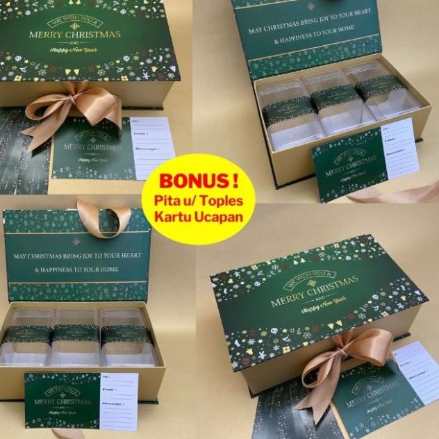 

Kotak kue kering natal / hampers kue / gift box natal / kotak kado