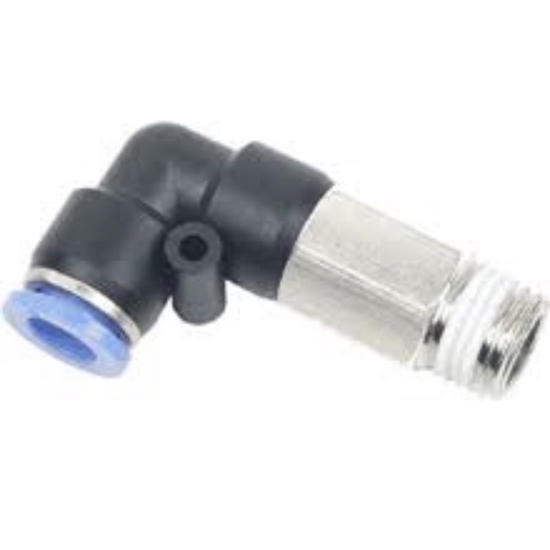 Pneumatic Fitting Elbow PLL 10-02 / Selang 10mm Ke Drat 1/4" inci