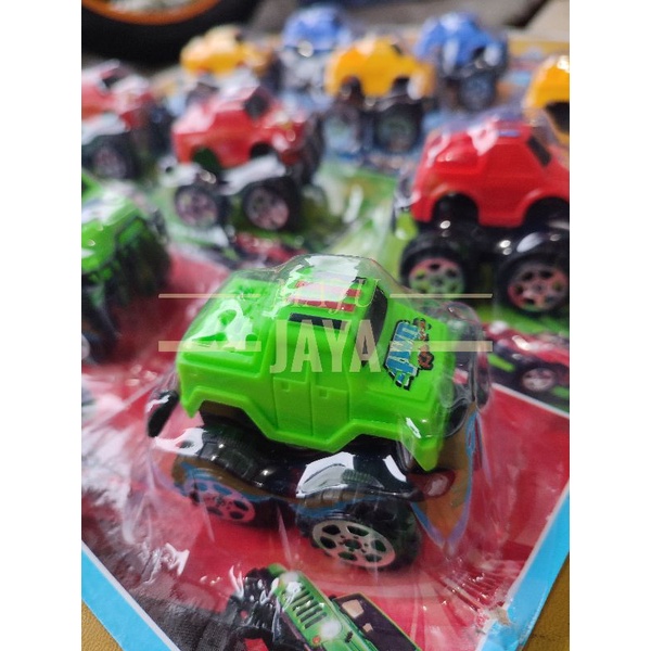 Mainan Mobil Super Jip Lembar an  Isi 12 Pcs