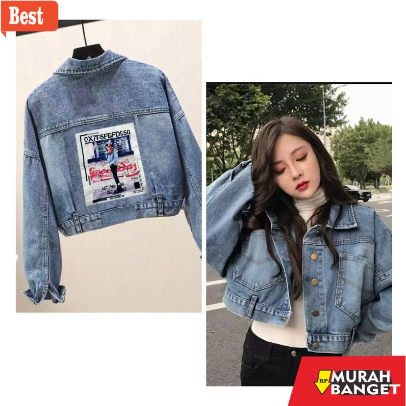 jaket hijaber JAKET JEANS CROP GIRLS REPUBLIC