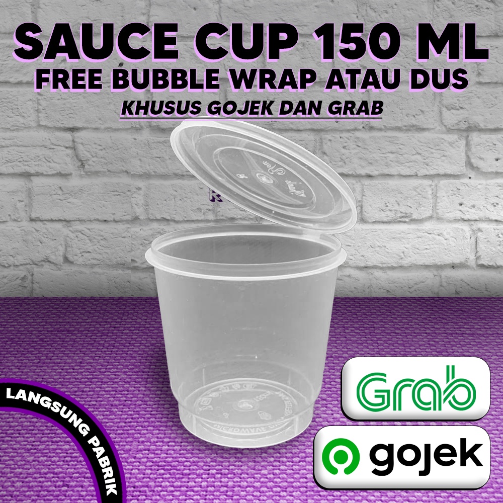 Thinwall Cup Gelas Plastik 150ml / Cup Puding / Cup Rujak / Cup Selai