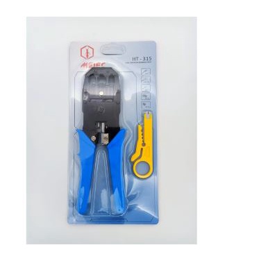 Crimping tool modular mejec rj11 rj22 rj45 lan cat 5 6 8p 6p 4p cut crimp strip 3in1 ht315 - tang kerut jepit ht-315