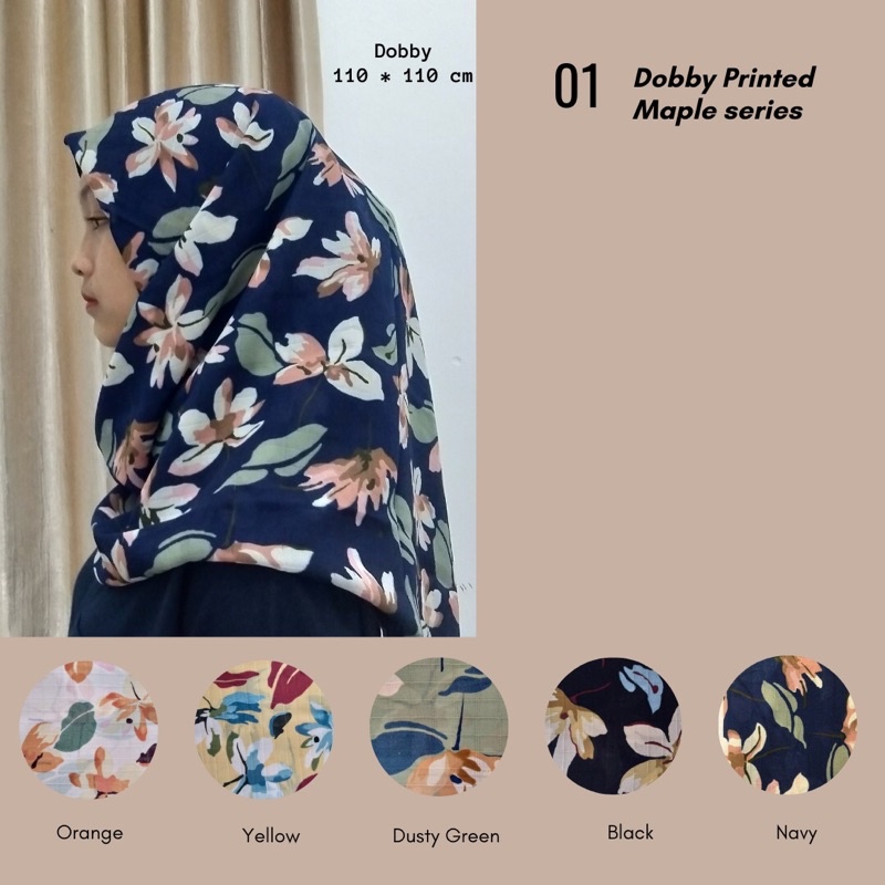 Hijab DOBBY AKIRA SQUARE - RASHNIA HIJAB